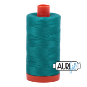 Aurifil 50wt Mako cotton thread jade 4093 spool