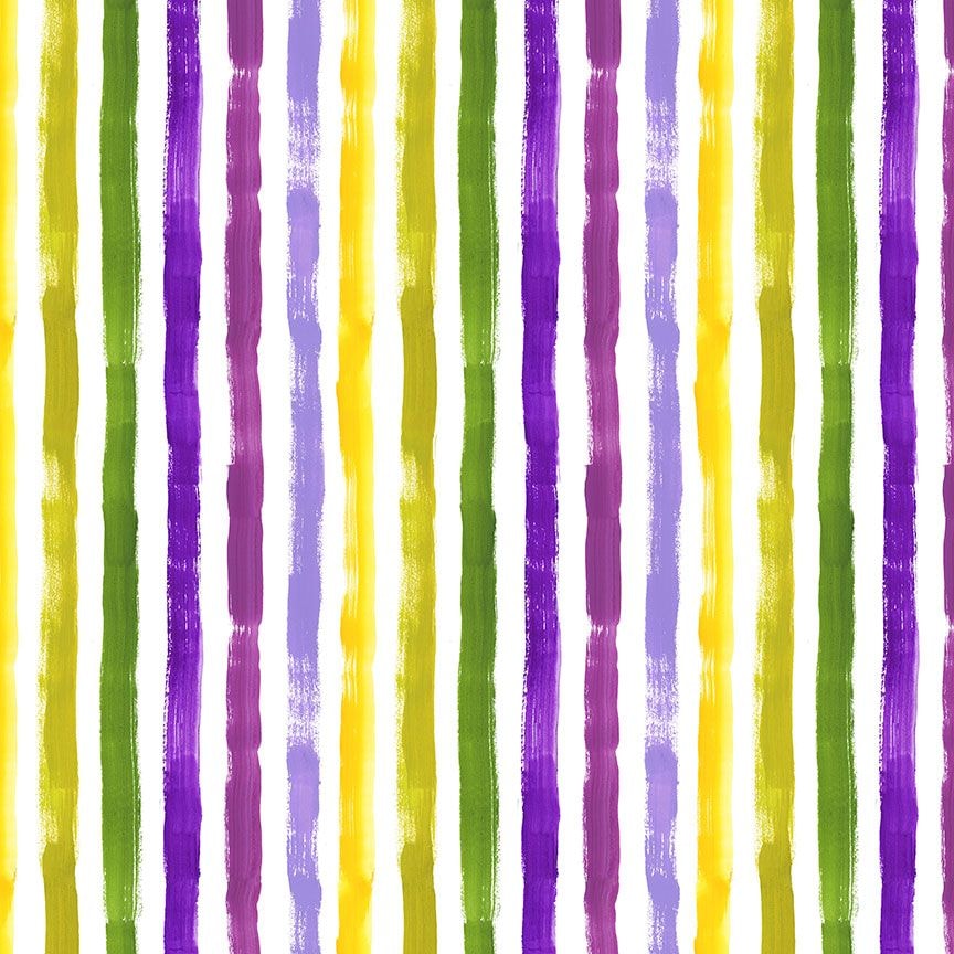 Dear Stella Mardi Gras Masquerade Cotton 43"/44" Fabric Per Yard