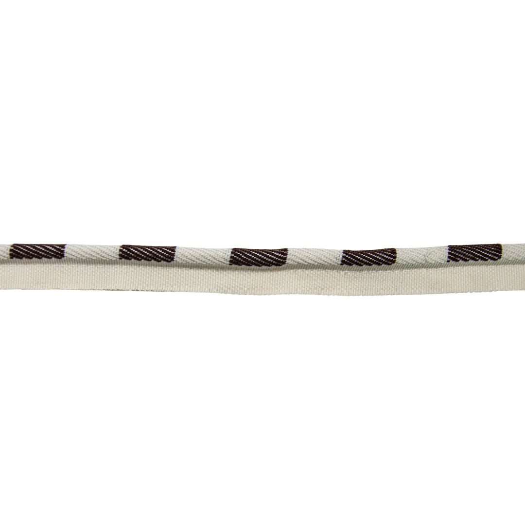 Teal & Cream Checkered Trim, 3/8-in X 25 Yards - Upholstery Welt Piping