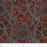 Bush Plum 2 Red quilting fabric by M and S Textiles Australia