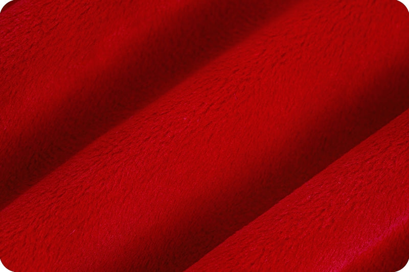 Scarlet Cuddle 3 58/60" Solid Minky Fabric Per Yard