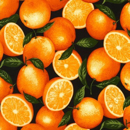 Timeless Treasures Fruit oranges print