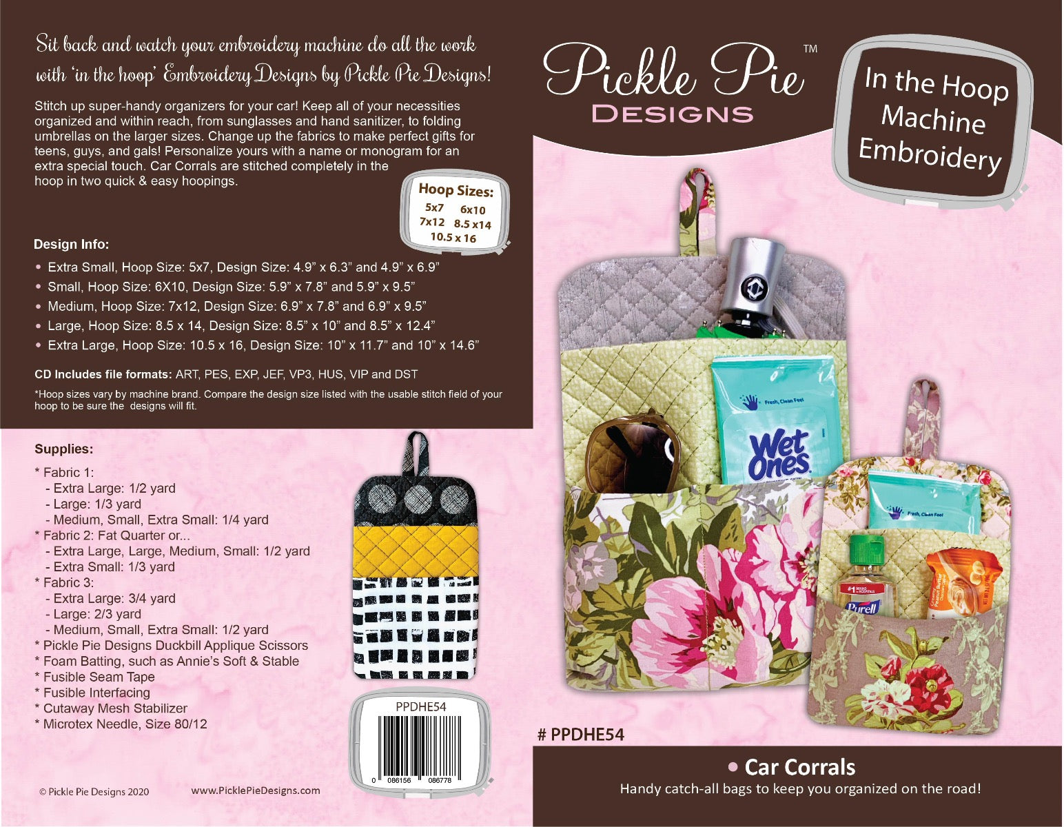 Car Corrals In the Hoop Embroidery Design Set