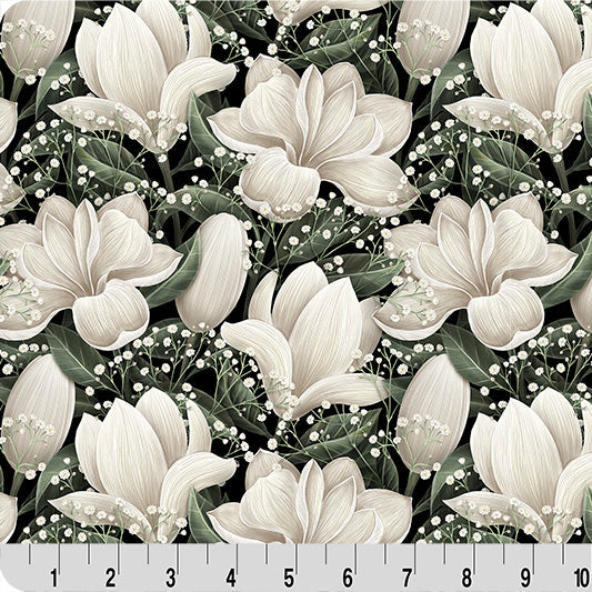 Cloud Cuddle Natural Magnolias 58"/60" Fabric per yard