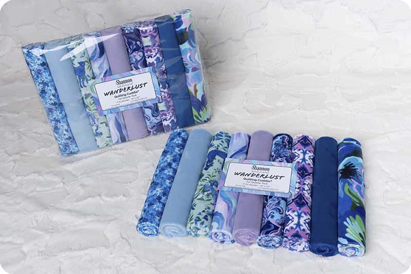Quilting Cuddle Fat Quarter Pack Wanderlust Blue