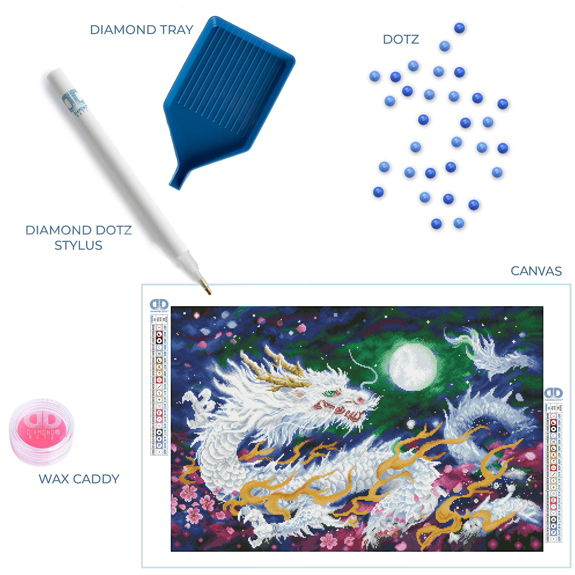 Diamond Dotz Dragon Flame - 35.8" x 23.6"