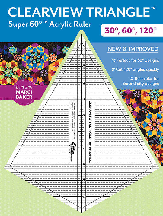 Clearview Triangle Super 60 Acrylic Ruler
