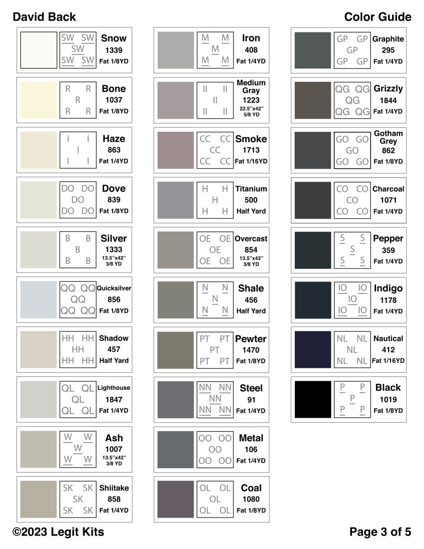 David Back Quilt Kit