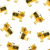 Michael Miller Mini Jaguar White quilting fabric