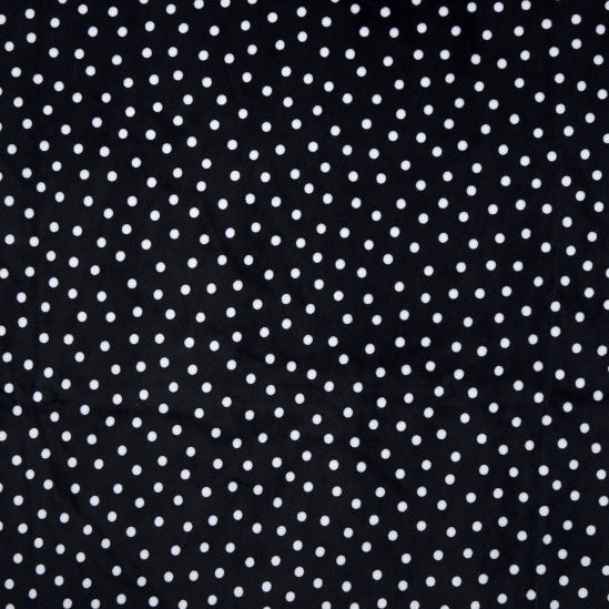Digital Cuddle Black Dot 58" - 60" Fabric per yard