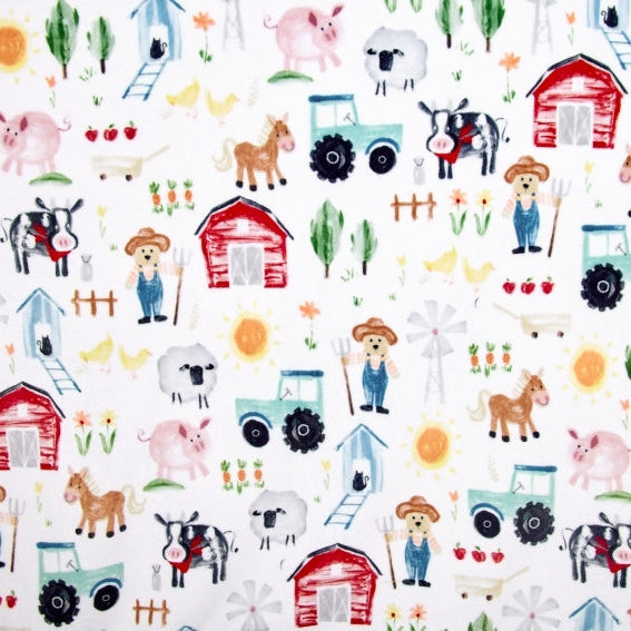 Farmer Ted Digital Cuddle® Multi 58/60" Fabric Per Yard