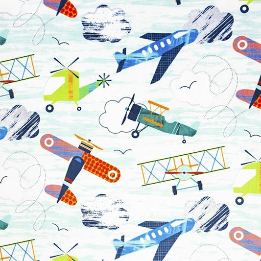 Aruba Fly With Me Digital Cuddle 58/60" Fabric Per Yard