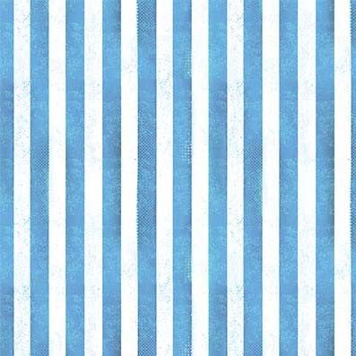 Blue Rugged Stripe Route 66 Cotton 44"/45" Fabric Per Yard
