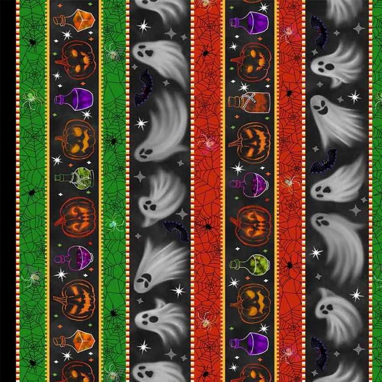 GHOSTLY STRIPE 44"/45" Cotton Fabric Per Yard