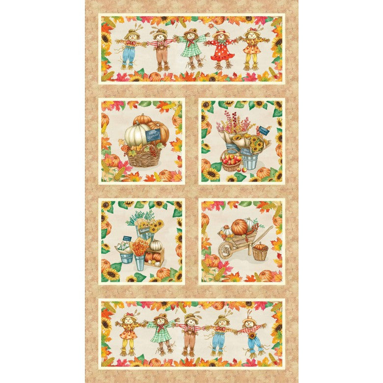 HARVEST BLESSING PANEL 44"/45" Cotton Fabric Panel