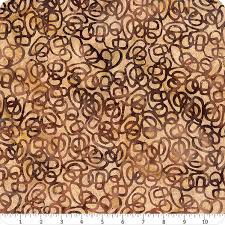 Chai Interlinked batik quilting fabric by Anthology Fabrics
