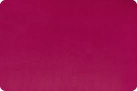 Cuddle Solid 3 Magenta minky fabric by Shannon