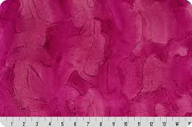 Cuddle Hide Magenta minky fabric by Shannon