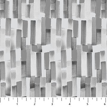 Figo Lucky Day tiles gray cotton flannel