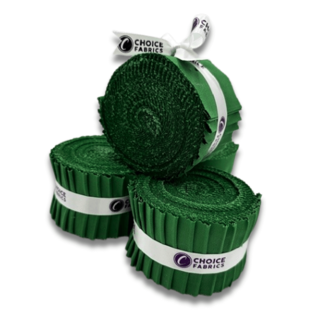 Green Supreme Solids - 2.5" Roll - Fern Green (20 cuts)