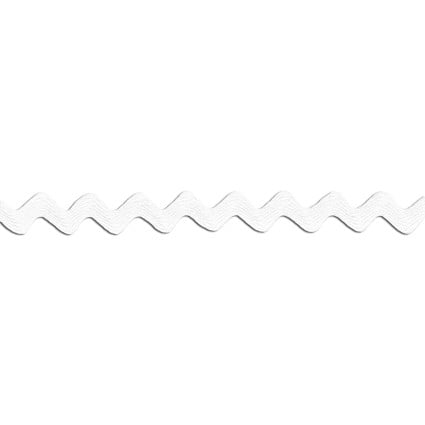 White polyester ric rac sewing trim 5/8 inch by the yard