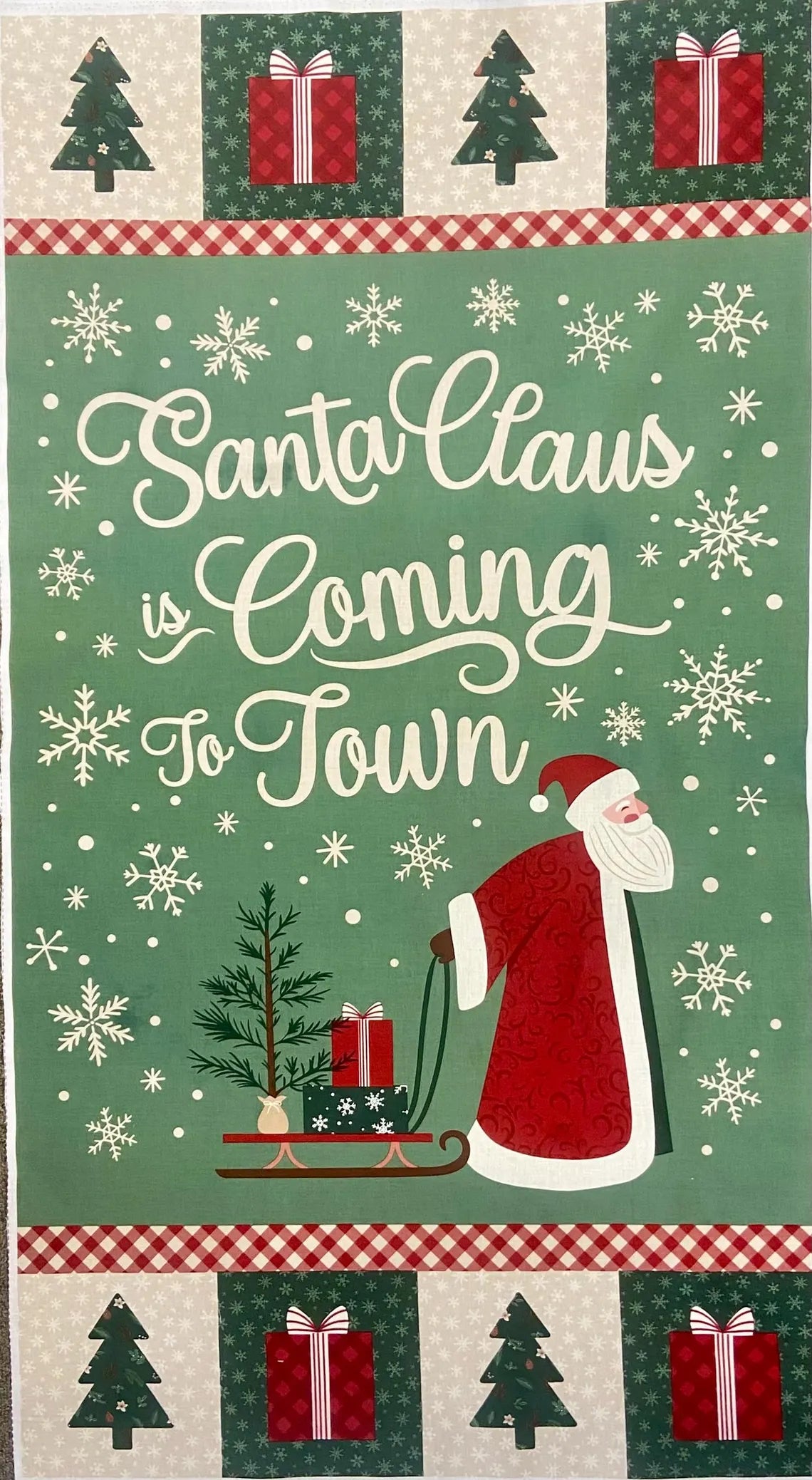 Christmas Time fabric panel by Riley Blake