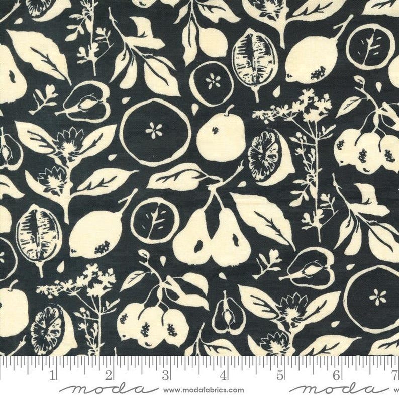 Fruit Loop Black Currant Cotton 44"/45" Fabric Per Yard