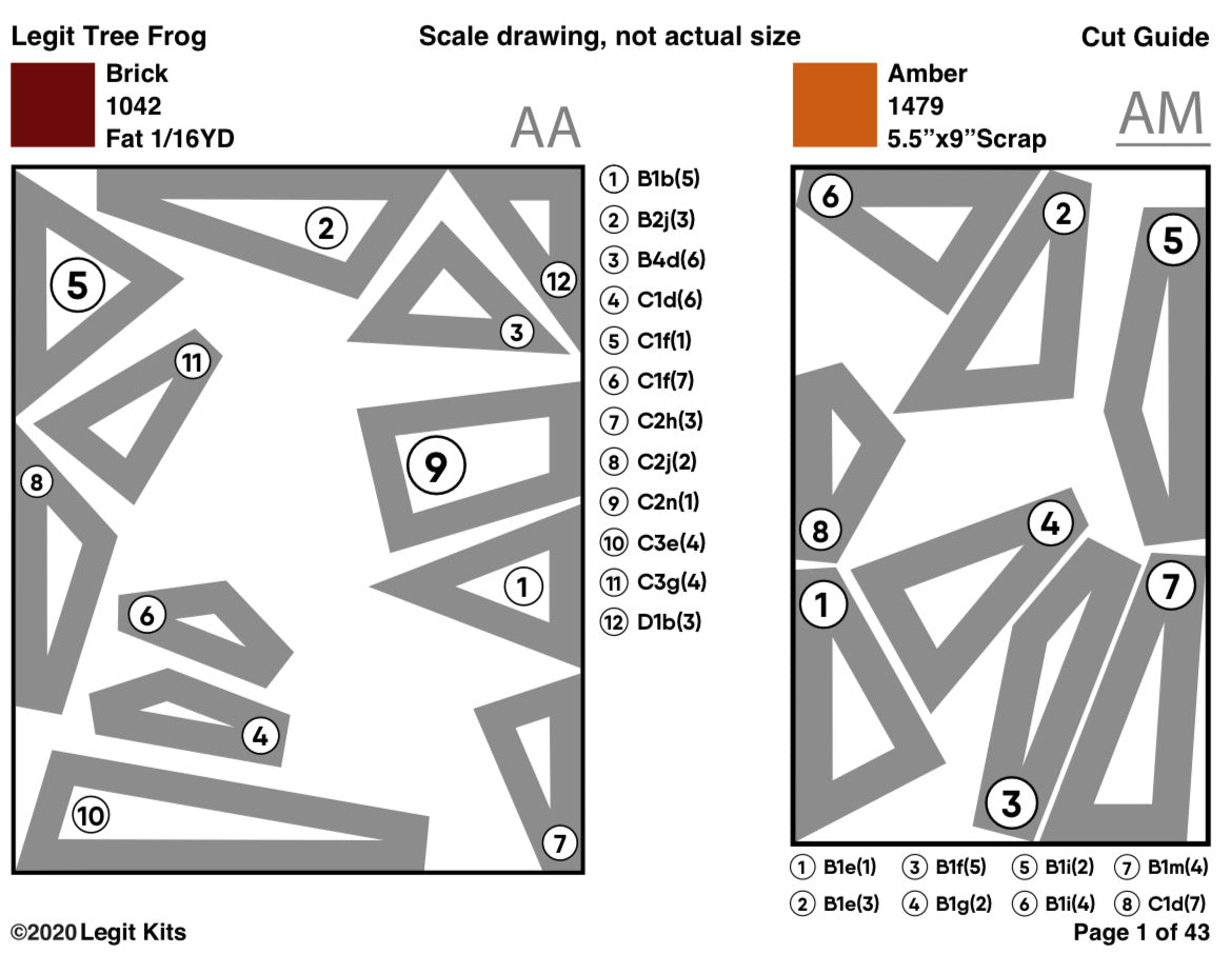 Legit Tree Frog Quilt Kit