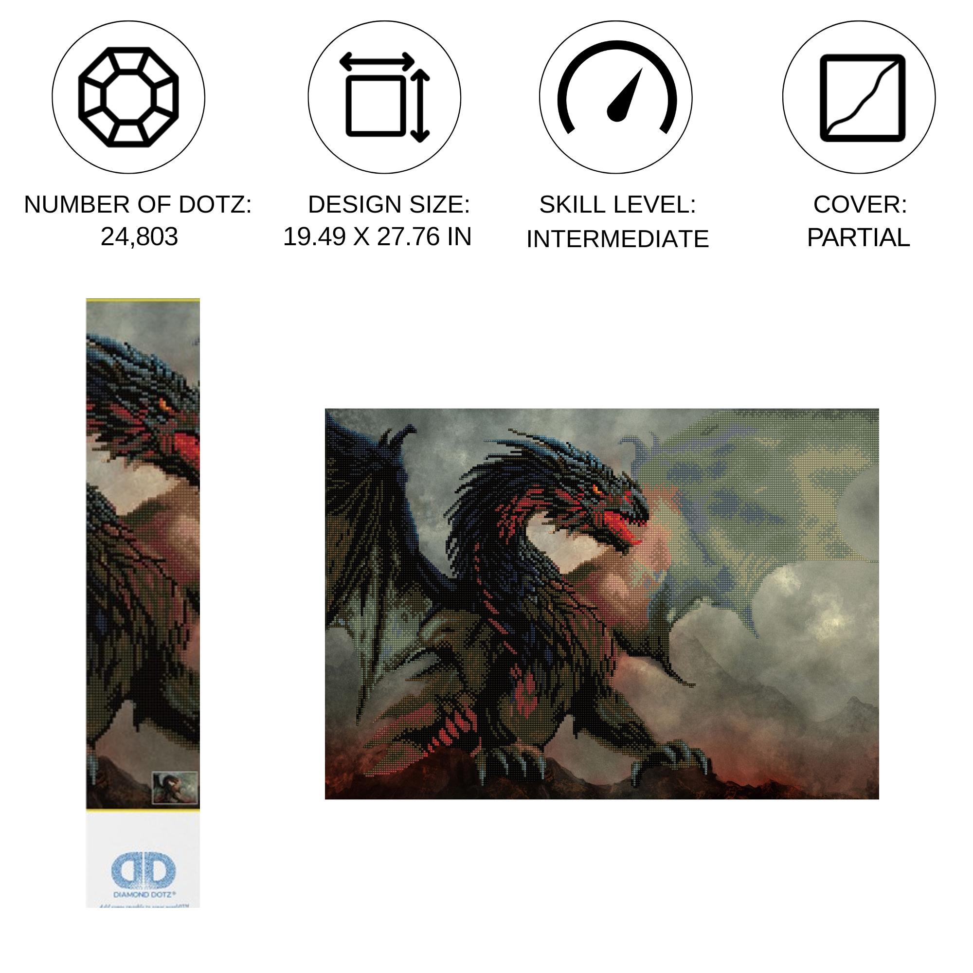 Diamond Dotz Dragon's Lair - 19.5" x 27.8"