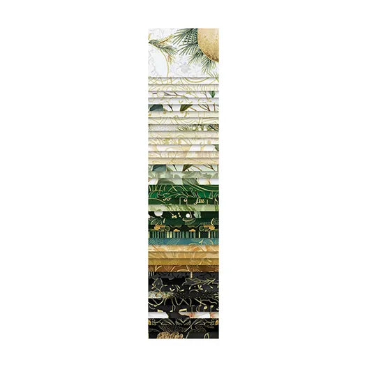 Jingle Pop Parchment jelly roll precut fabric bundle by Hoffman
