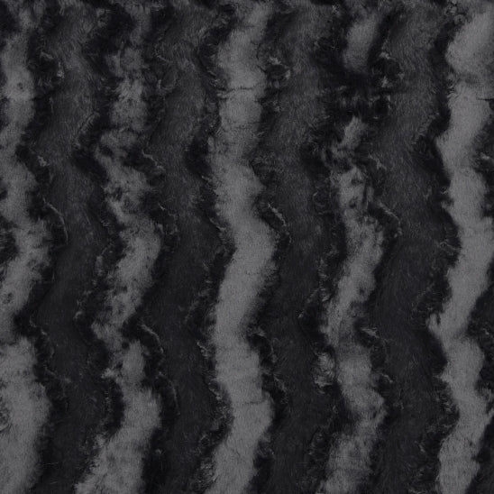 Black Luxe Cuddle Glacier 58/60" Fabric Per Yard