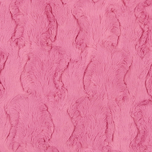 Hot Pink Luxe Cuddle Glacier 58/60" Fabric Per Yard