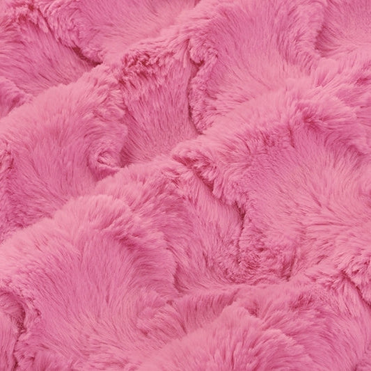 Hot Pink Luxe Cuddle Glacier 58/60" Fabric Per Yard