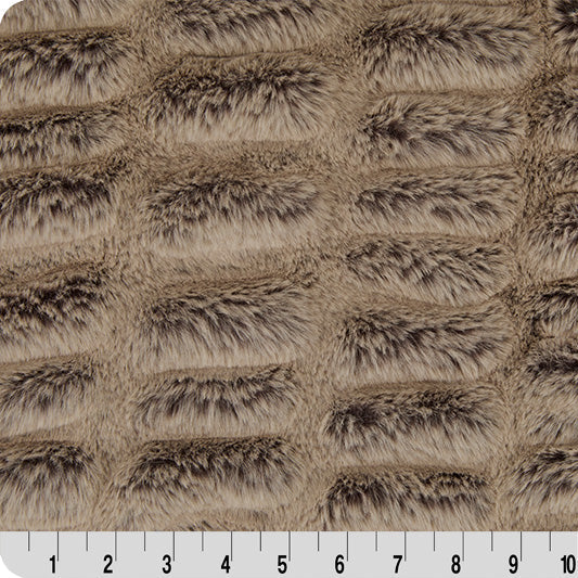 Chocolate/Almnd Luxe Cuddle Iced Milan 58"/60" Fabric per yard