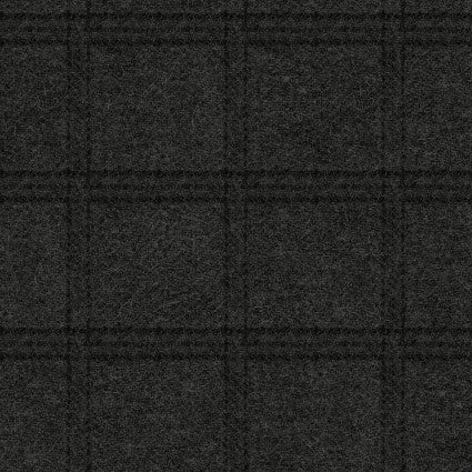 Maywood Woolies Flannel tartan grid black cotton flannel