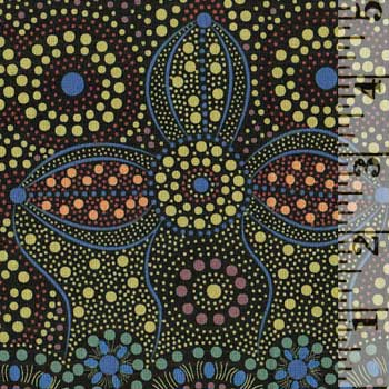 Spirit Place Black quilting fabric by M and S Textiles Australia