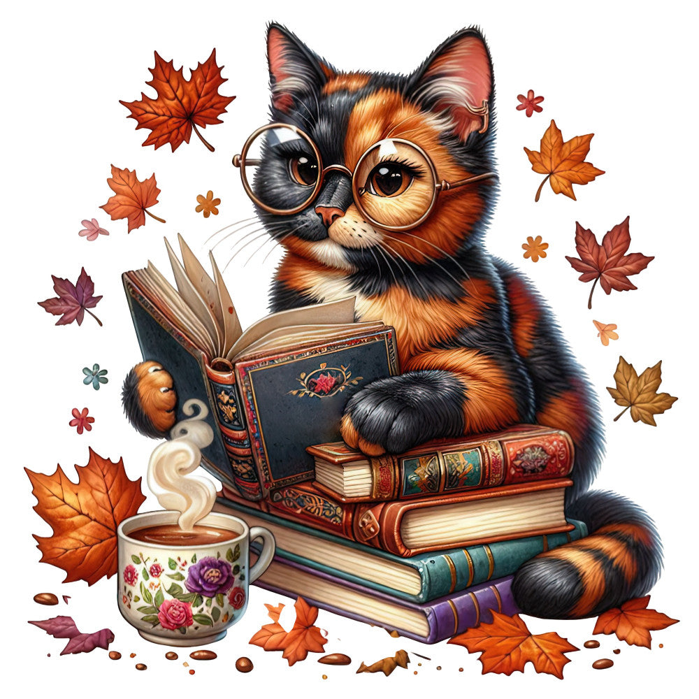 Autumn Cats Fabric Panel 22