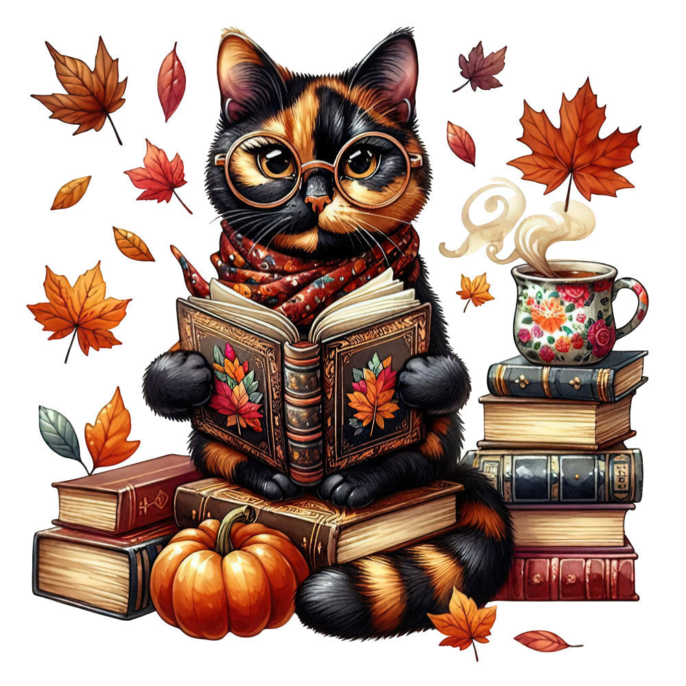 Autumn Cats Fabric Panel 87