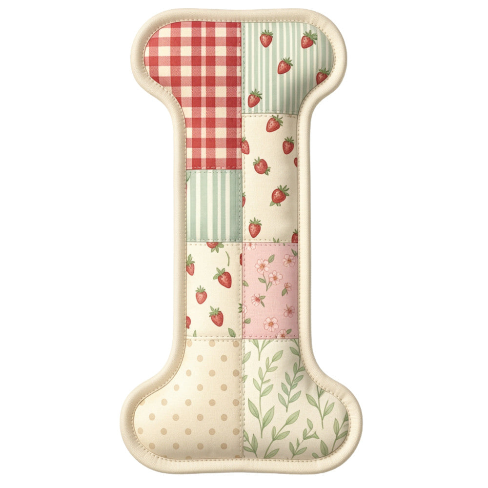 Strawberry Patchwork Fabric Panel 8