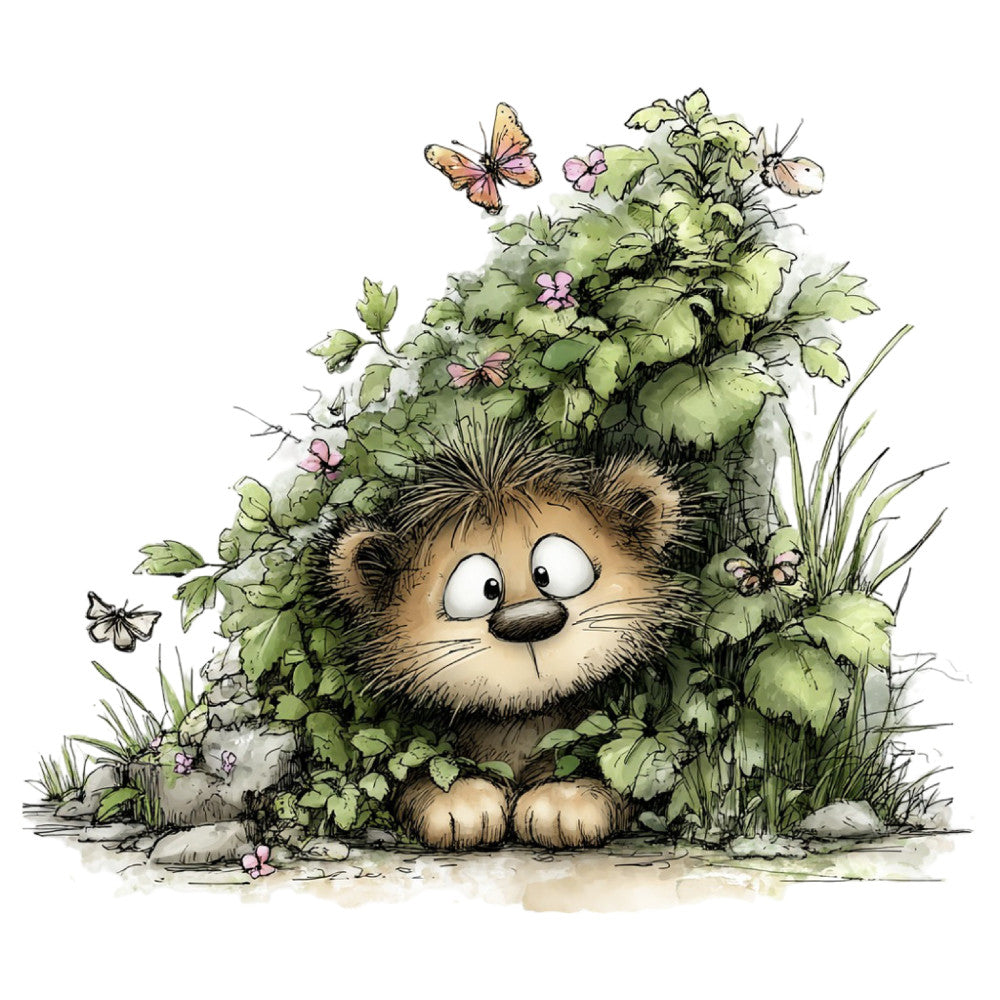 Whimsical Safari Animal Fabric Panel 30
