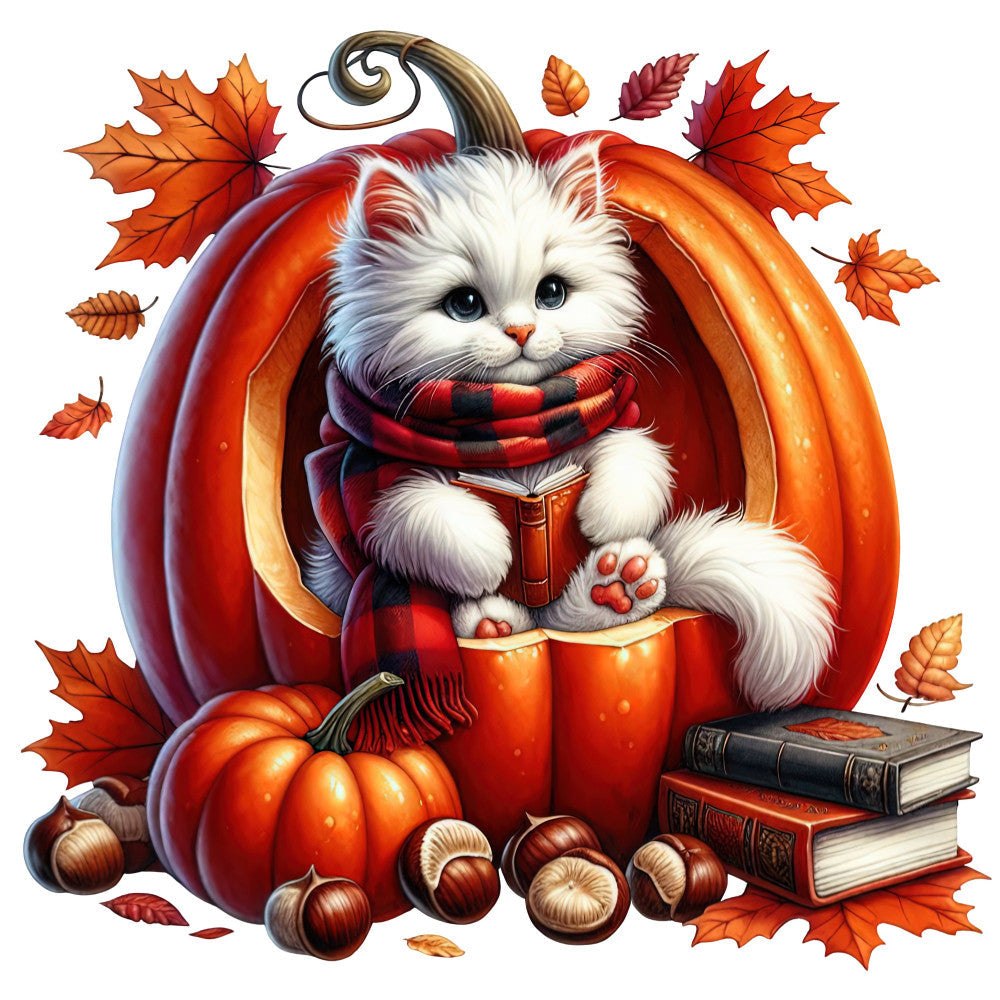 Autumn Cats Fabric Panel 59