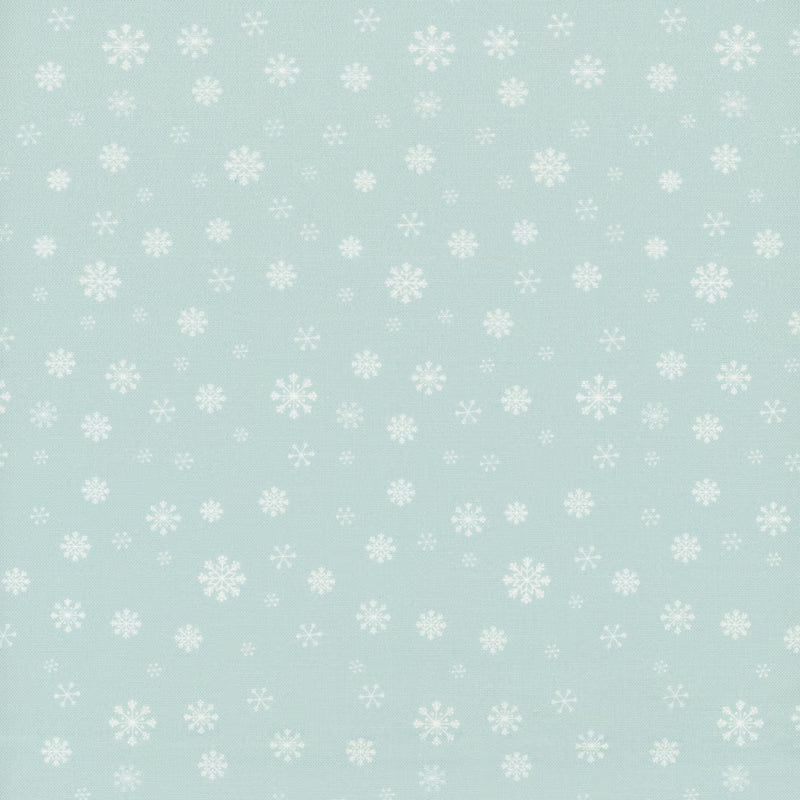 Peppermint and Pine Snowflake Sky quilting fabric by Marcus Fabrics