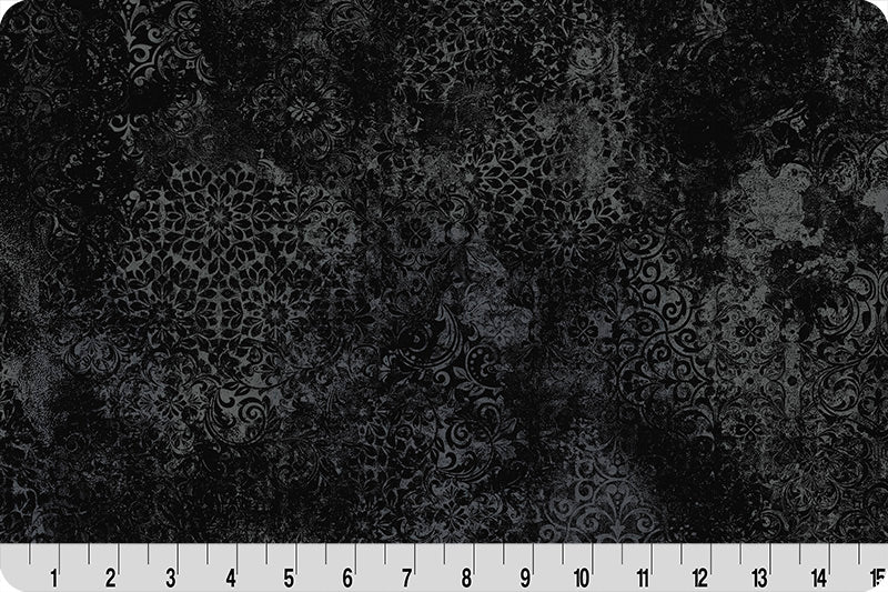 Barely Basics Stone Wash Quilting Cuddle Black Fabric Per Yard