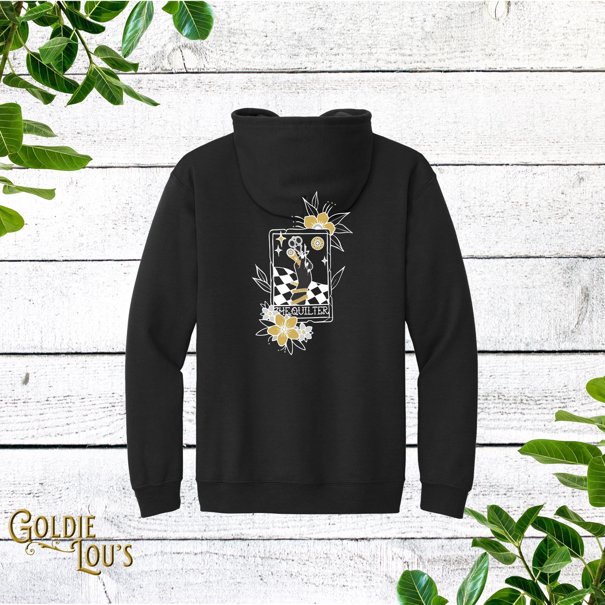 Metallic Quilter Tarot Full Zip Hoodie