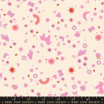 Ruby Star Meadow Star Flamingo quilting fabric by Moda