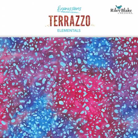 Riley Blake Batiks Elementals Terrazzo berries 2.5 inch strips