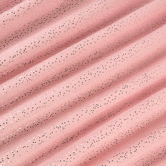 Blush/Silver Sparkle Cuddle Glitter 58/60" Fabric Per Yard