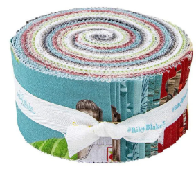 Riley Blake Spring Barn Quilts 2.5 inch strips, 40 pieces