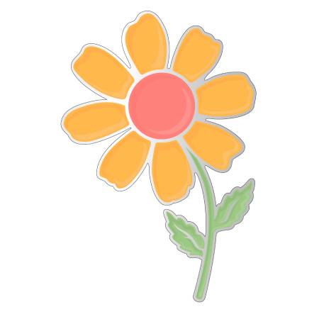 Lori Holt flower enamel needle minder