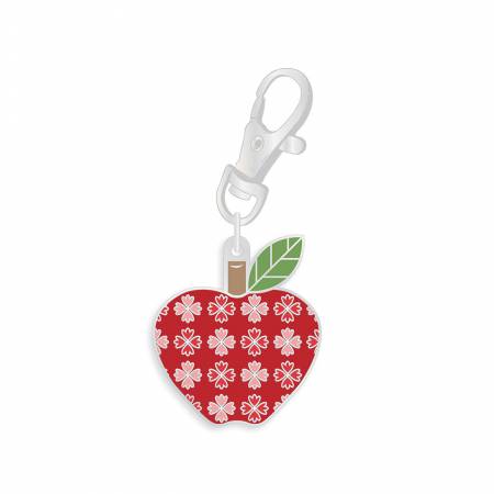 Lori Holt Autumn apple enamel happy charm